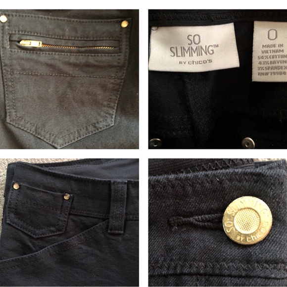 Chico’s So Slimming black cropped jeans - Picture 9 of 9